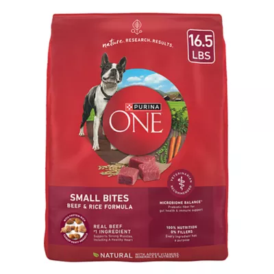 Product Purina ONE Small Bites Beef & Rice Adult Dry Dog Food 16.5 lb