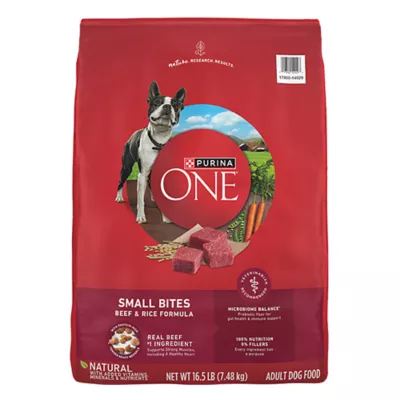 Product Purina ONE Small Bites Beef & Rice Adult Dry Dog Food 16.5 lb