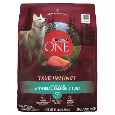 Product Purina ONE True Instinct Real Salmon & Tuna Adult Dry Dog Food 15 lb