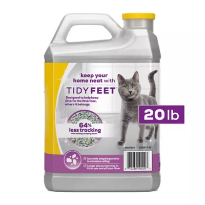 Product Tidy Cats Tidy Feet Multi-Cat Clumping Cat Litter - Low Tracking, Clean Linen Scent