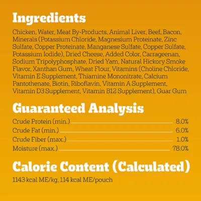 Product Pedigree Beef, Bacon, & Cheese Variety Pack 3.5 OZ