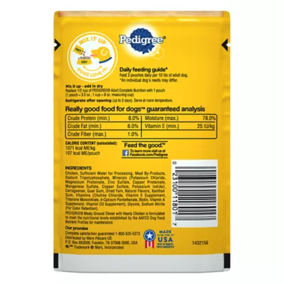 Product Pedigree Hearty Chicken Pouch 3.5 OZ