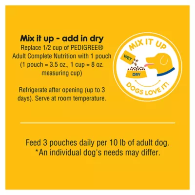 Product Pedigree Hearty Chicken Pouch 3.5 OZ