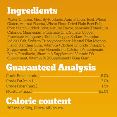 Product Pedigree Filet Mignon Pouch 3.5 OZ