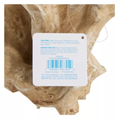 Product Top Fin® White Washed Wood Aquarium Ornament