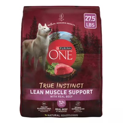 Product Purina ONE True Instinct Lean Muscle Support Real Beef Natural Adult Dry Dog Food 27.5 lb
