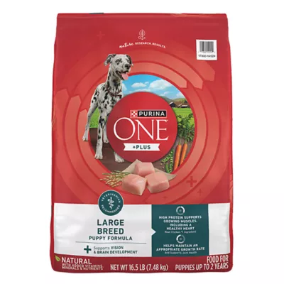 Product Purina ONE Plus Natural Real Chicken Large Breed Puppy Dry Dog Food 16.5 lbs