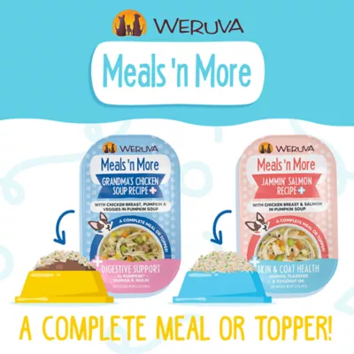 Product Weruva Dog Meals 'n More Adult Wet Dog Food - Skin & Coat Health, Shreds in Pumpkin Soup, 3.5 oz