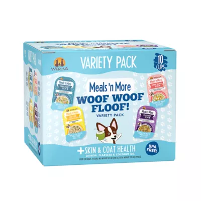 Product Weruva Dog Meals 'n More Adult Wet Dog Food - Skin & Coat, Woof Woof Floof! Variety Pack, 10ct