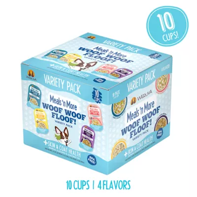 Product Weruva Dog Meals 'n More Adult Wet Dog Food - Skin & Coat, Woof Woof Floof! Variety Pack, 10ct