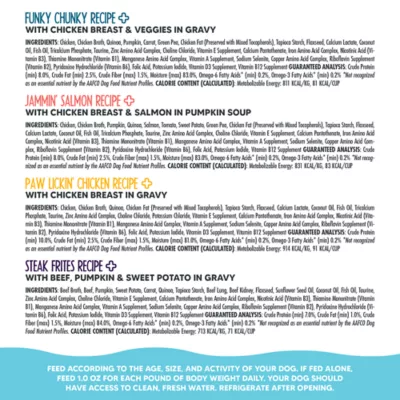 Product Weruva Dog Meals 'n More Adult Wet Dog Food - Skin & Coat, Woof Woof Floof! Variety Pack, 10ct