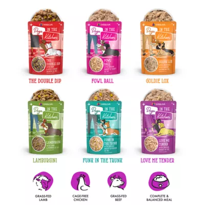 Product Dogs In The Kitchen Pooch Pouch Party! Wet Dog Food - Variety Pack, 12ct