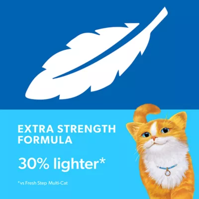 Product Fresh Step Light Weight Clumping Litter, Extra Strength Formula with Febreze, Box, 15.4 LB