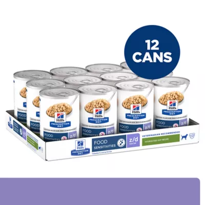 Product Hill's Prescription Diet z/d Skin/Food Sensitivities Low Fat All Life Stages Wet Dog Food - 13 oz