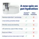 Product PetSafe® Outlast Pumpless Hydropspin Water Fountain 90 oz - Water Filter Included