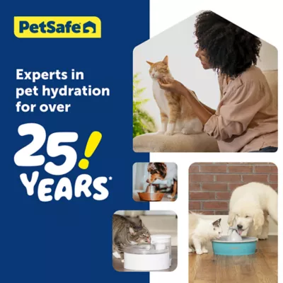 Product PetSafe® Outlast Pumpless Hydropspin Water Fountain 90 oz - Water Filter Included