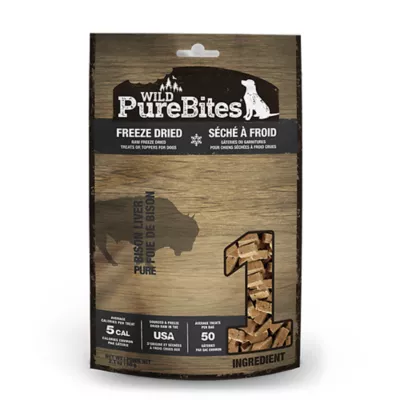Product PureBites Freeze Dried Bison Liver Dog Treats