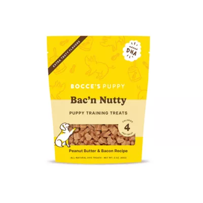 Product Bocce's Bakery Bacon Nutty Puppy Training Treats 3 OZ