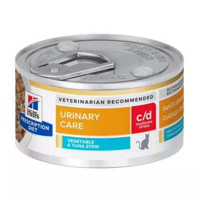 Product Hill's Prescription Diet c/d Urinary Care Multicare Stress Wet Cat Food - Vegetable & Tuna, 2.9 oz