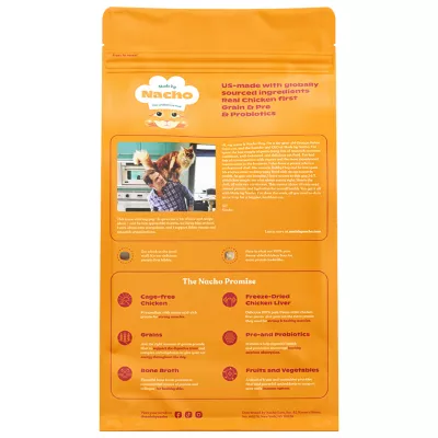 Product Made by Nacho Dry Cat Food with Freeze Dried Raw Kibble - Chicken, Duck, & Quail