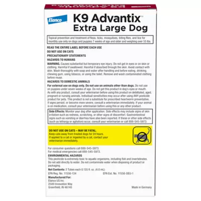 Product K9 Advantix® Classic 55+ lbs Dog Flea & Tick Treatment