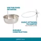 Product Full Cheeks™ Multi-Use Stainless Steel Easy Lock Bowl
