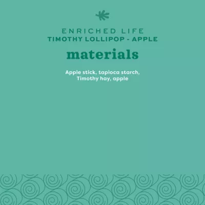 Product Oxbow Enriched Life Timothy Hay Lollipop - Apple