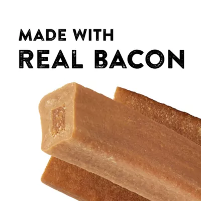 Product Dentley's Rawhide Alternative Chomping Sticks Bacon 4 Inch 12 Count 2 LB