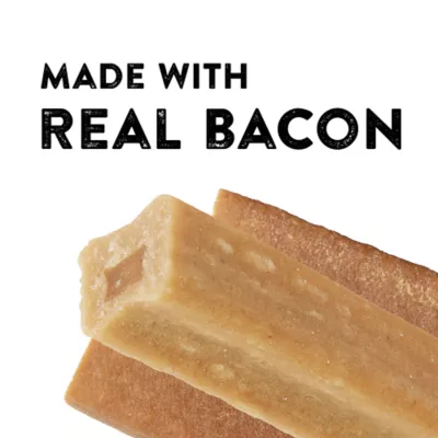 Product Dentley's Rawhide Alternative Bacon Chomping Sticks 2 Inch 60 Count 2 LB