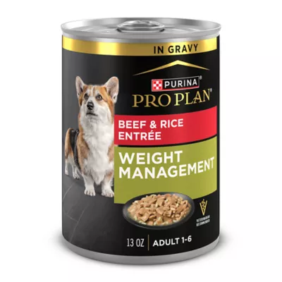 Product Purina Pro Plan Weight Management Adult Dog Wet Food - Beef & Rice Entree, 13 oz