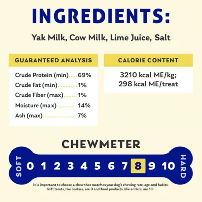 Product Himalayan Chews Everest Pack Dog Yak Chew Yak Cheese 5 Count 16 OZ
