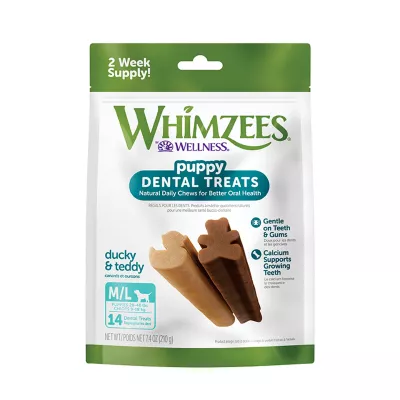 Product Whimzees Puppy Pack M/L 14 Count 7.4 OZ