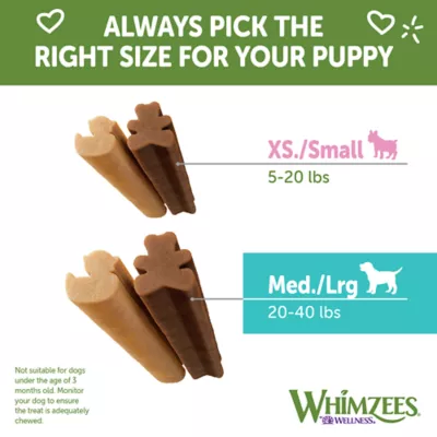 Product Whimzees Puppy Pack M/L 14 Count 7.4 OZ
