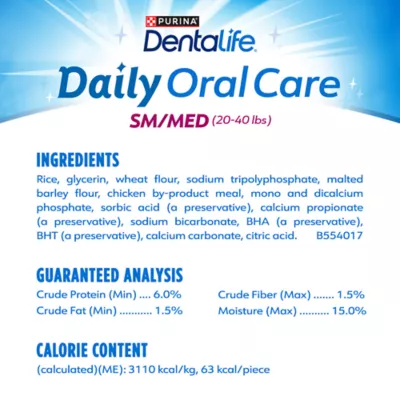 Product Purina DentaLife Daily Oral Care Small/Medium Breed Dental Treats 10 Count 7 OZ