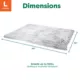 Product FurHaven Calming Long Faux Fur & Velvet Waterproof Dog Blanket - Mist Gray
