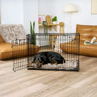 Product FurHaven Calming Long Faux Fur & Velvet Waterproof Dog Blanket - Driftwood