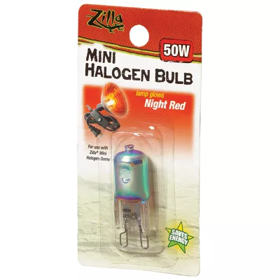 Product Zilla® Light & Heat Mini Halogen Bulbs Night Red 50 Watts
