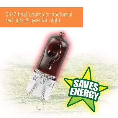 Product Zilla® Light & Heat Mini Halogen Bulbs Night Red 50 Watts