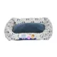 Product Top Paw Blue Dog Faces Cuddler Dog Bed