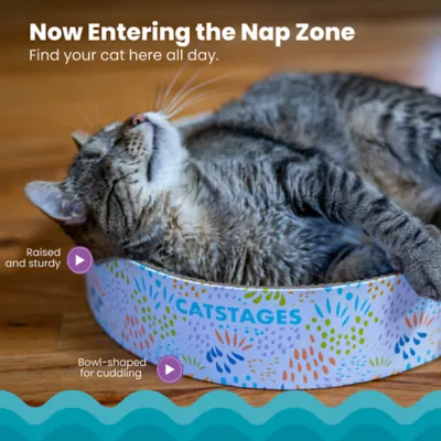 Product Catstages Scratch & Cuddle Corrugated Cat Scratcher and Lounger