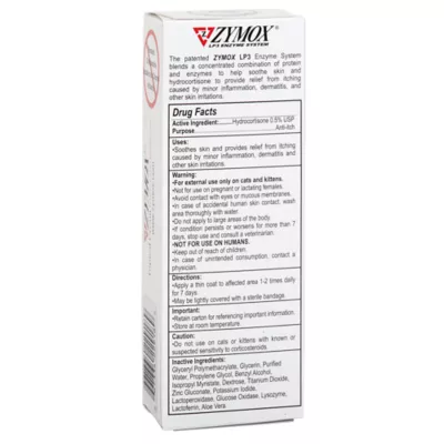 Product ZYMOX Enzymatic Anti Itch Topical Cream 0.5% Hydrocortisone for Cats and Kittens 1 oz