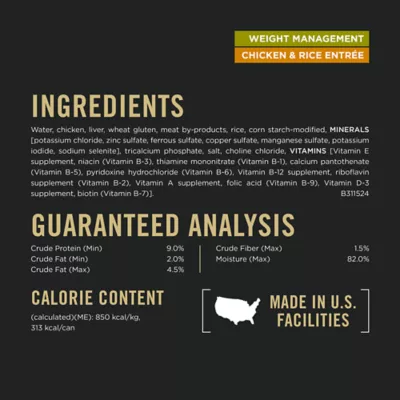 Product Purina Pro Plan Weight Management Variety Pack Adult Dog Wet Food - Chicken & Turkey, 13 oz, 12 Ct