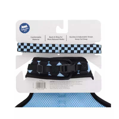 Product Whisker City® Pink Checkered Kitten Harness and Leash Combo Set