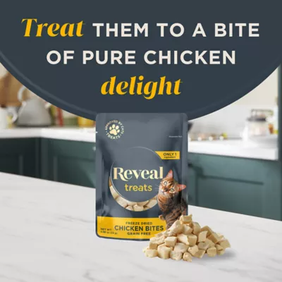 Product Reveal Freeze Dried Bites Cat Treats - Grain Free, .88 Oz