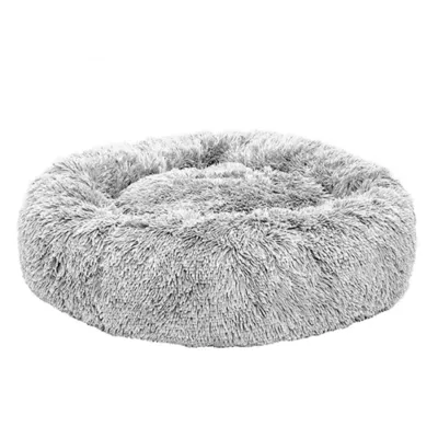 Product FurHaven Calming Cuddler Donut Pet Bed - Mist Gray 36"