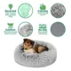 Product FurHaven Calming Cuddler Donut Pet Bed - Mist Gray 36"