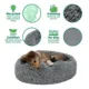 Product FurHaven Calming Cuddler Donut Pet Bed - Gray 23"
