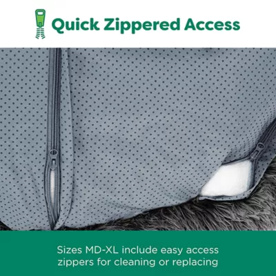 Product FurHaven Calming Cuddler Donut Pet Bed - Gray 23"