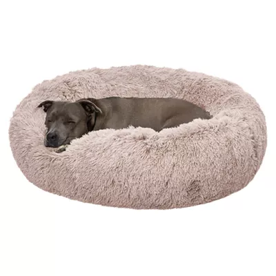 Product FurHaven Calming Cuddler Donut Pet Bed - Taupe 36"