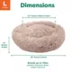 Product FurHaven Calming Cuddler Donut Pet Bed - Taupe 36"